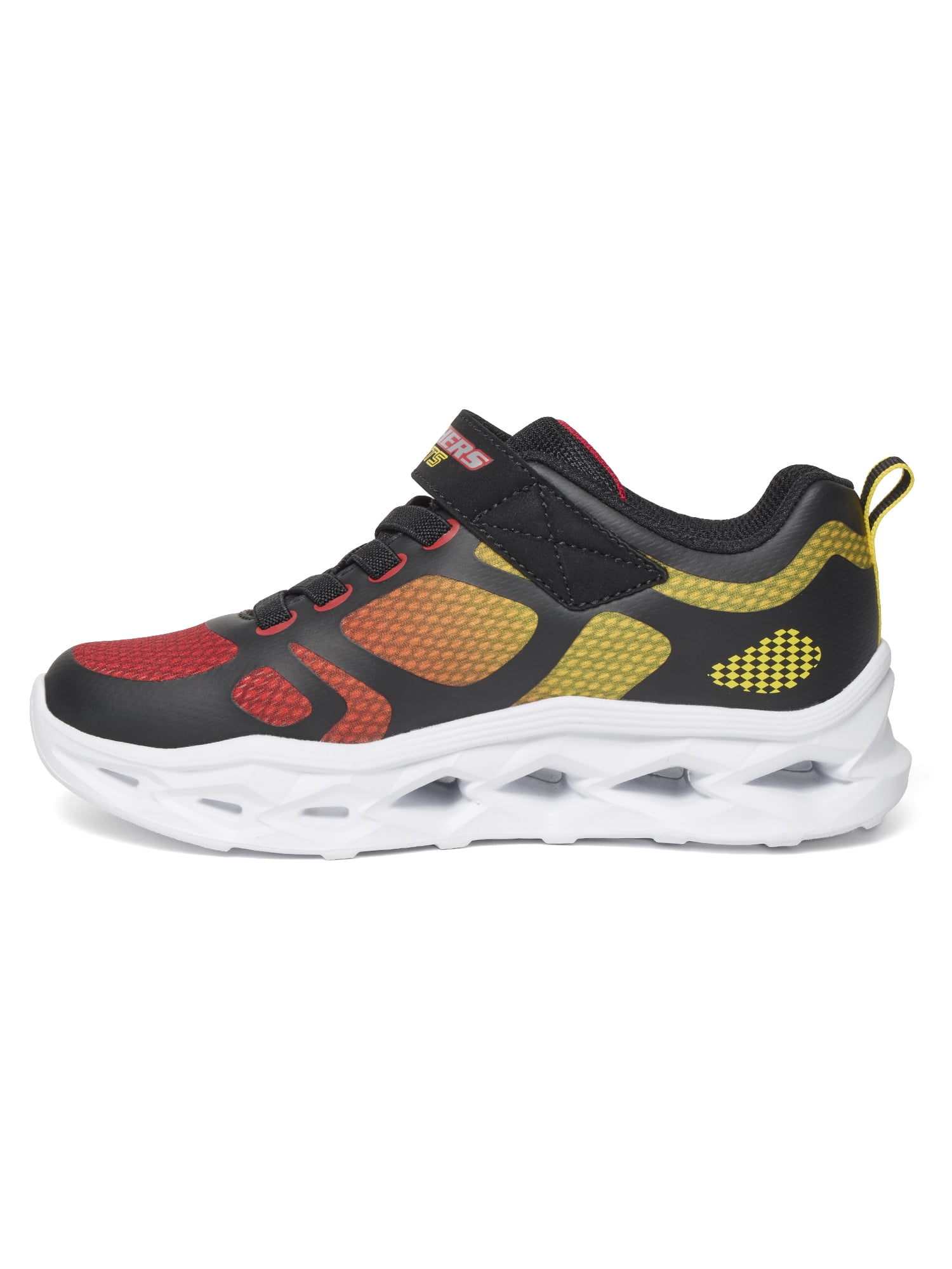 Skechers Boys Landan-Light Up Velcro Strap Sneaker
