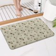 thumbnail image 4 of Beige Leaf Butterfly Pattern Bathroom Rugs Mat,Non Slip Microfiber Bathroom Rug,Rubber Backing,Soft Bathroom Mats for Bathroom Floor,Tub and Shower,17x27in(43x68cm), 4 of 5