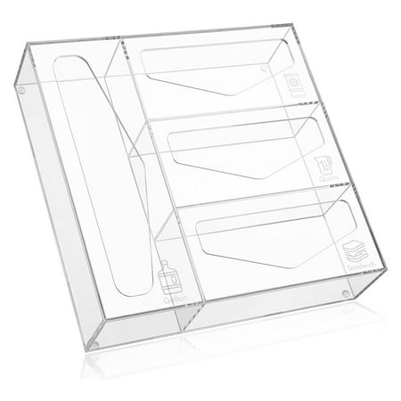

Sofullue Bag Storage Organizer Box Bag Dispenser Holder for Gallon Quart Snack Bags