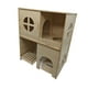 thumbnail image 4 of Casa de madera de 2 para hámster, casa para jerbos, juguete de juego, refugio para ratones, jerbos, lemmings, chinchillas y hámsteres sirios., 4 of 9