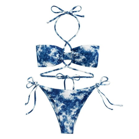 Zuesphe Swim Suits for Women 2025 One Piece Dress Womens Bathing Suits Tummy Control Plus Sexy Swimwear for Women Tankini Halter Tankini Clearance Sales