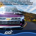 thumbnail image 5 of Coast To Coast Grille Insert GI188 Overlay; Bar Style; 4 Piece; Chrome Plated; ABS Plastic; With Emblem Cutout, 5 of 5