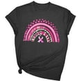 thumbnail image 2 of Breast Cancer Shirts for Women Pink Ribbon Breast Cancer Awareness T-Shirt Short Sleeve Tee Tops, 2 of 3