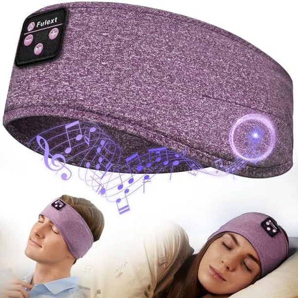 Fulext Sleep Headphones Bluetooth Headband,Sleeping Headphones Sports Headband Headphones, Long Time Play Sleeping Headsets with Built in Speakers Perfect for Workout,Running,Yoga