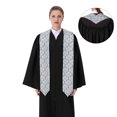 thumbnail image 4 of Fuzoiu Cute Snowflake Dachshund Print Graduation Sash,Graduation Stole,Unisex Adult Graduation Stole Shawl 91" Long,for Academic Commencements Shawl-Sharp Corner, 4 of 7