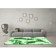 thumbnail image 3 of Ahgly Company Indoor Rectangle Abstract Emerald Green Modern Area Rugs, 2' x 4', 3 of 4