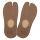 thumbnail image 3 of Calcetines unisex de dos dedos tipo chancla, calcetines Tabi, calcetines náuticos de corte bajo de algodón. Caqui, 3 of 9