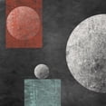 thumbnail image 3 of Orlov, Irena 12x12 Black Modern Framed Museum Art Print Titled - Geometry Mystery Moon IV, 3 of 5