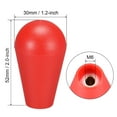 thumbnail image 2 of Cabeza de mango de bola de joystick ovalada elíptica tipo americano para reemplazo de piezas de juego arcade DIY roja 2 piezas, 2 of 3