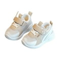 thumbnail image 3 of Dpytoraw Breathable Mesh Infant Walking Shoes Soft Sole Flexible Toddler First Lightweight Baby Sneakers For Boys Girls Early Development Kids Athletic Shoes Size Yellow 3-6 Months, 3 of 3