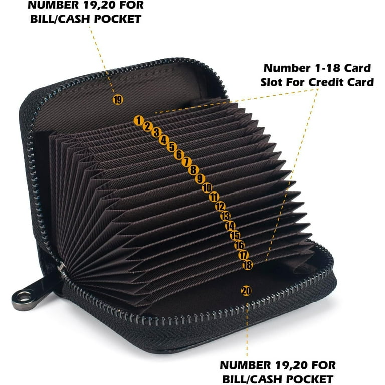 Credit Card Holder Blocking Credit Card Wallet 20 Slots