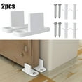 thumbnail image 5 of 2pcs Plastic L-Guide Floor Guide Replacement For Sliding Barn Door Hardware Hot!, 5 of 8