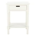 thumbnail image 2 of SAFAVIEH Landers Solid Glam 1 Drawer Accent Table, Distressed White, 2 of 7