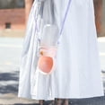 thumbnail image 4 of Dog Water Bottle for Walking, Portable Pet Travel Water Feeder with Carry Strap and Lanyard, Leak-Proof Outdoor Drinking Dispenser for Dogs and Cats, Green, Pink, or White, 1pc, 4 of 4