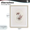 thumbnail image 4 of Stupell Industries Cottage Nursery Ballerina Swan Striped Birch Framed Print Under Glass, 13 x 16, by LSR Design Studio, 4 of 8