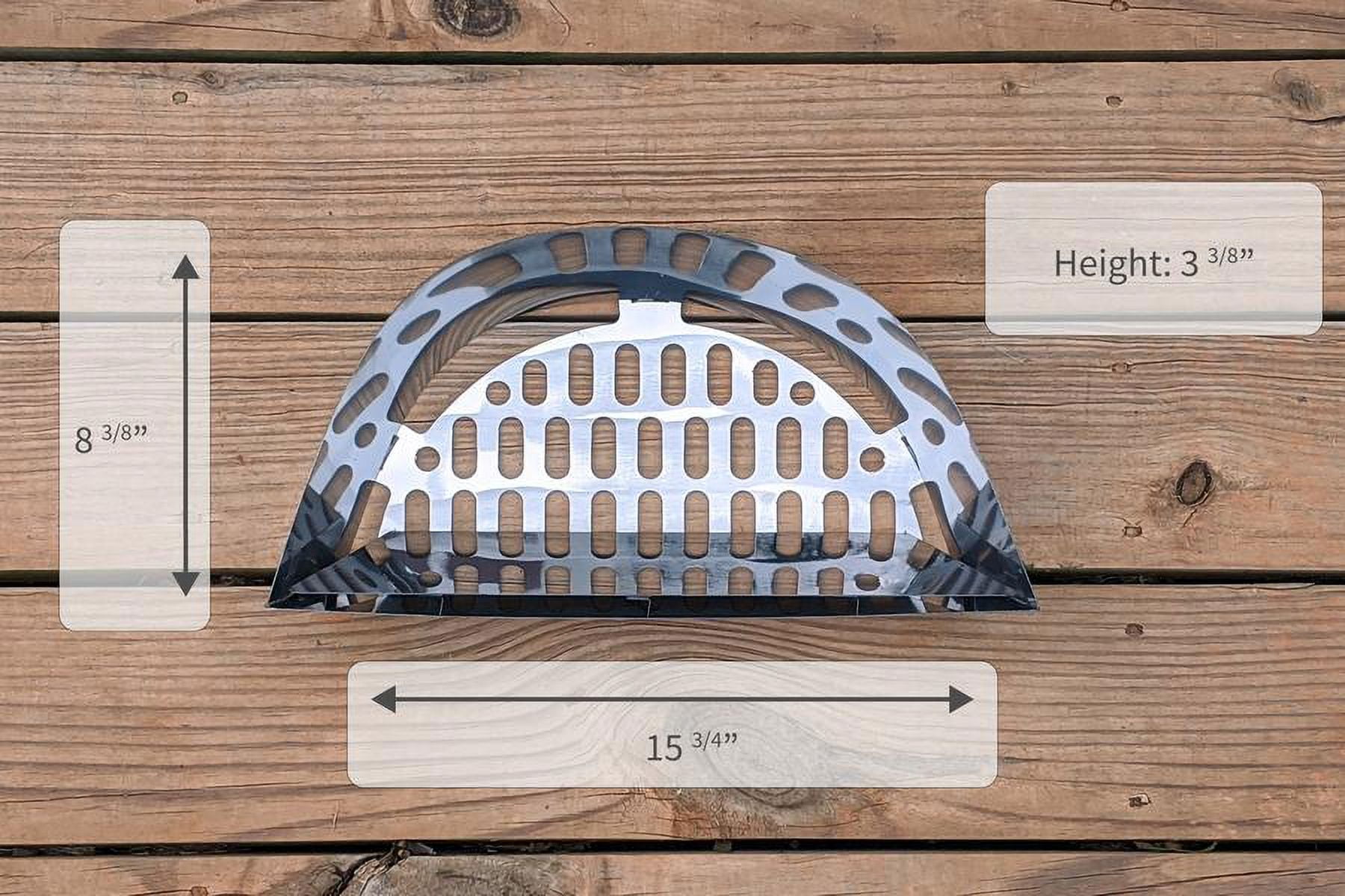 SnS Grills Slow 'N Sear® 18" — Stainless Steel Charcoal Basket Insert for Weber 18-Inch Kettle Grill, Smokey Joe, Jumbo Joe & Weber Summit, Two-Zone Smoking