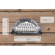 SnS Grills Slow 'N Sear® 18 — Stainless Steel Charcoal Basket Insert for Weber 18-Inch Kettle Grill, Smokey Joe, Jumbo Joe & Weber Summit, Two-Zone Smoking