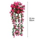thumbnail image 2 of Flores artificiales, flores falsas, ramos de rosas simuladas, cestas colgantes de pared con flores simuladas, paisajismo decorativo, flores artificiales, flores de ratán para decoración del hogar, ros, 2 of 5