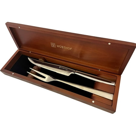 

Stainless Steel Carving Gift Set 2-Piece with Storage Chest Silver (9711-4)