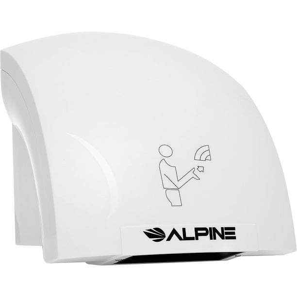 Alpine Industries White 110Volt/120Volt Hazel Automatic Electric Hand Dryer