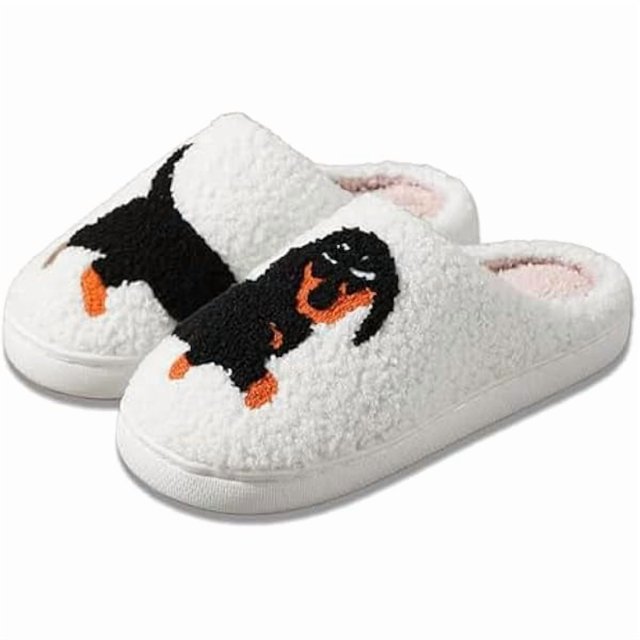wonima44 Slippers for Women Men with Memory Foam Warm Fuzzy Cozy Slippers Anti-Slip House Shoes Indoor Outdoor