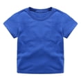 thumbnail image 2 of Boys Girls Tshirts Summer Casual Short Sleeve Crewneck T Shirts Kids Versatile Basic Plain Tees, 2 of 8