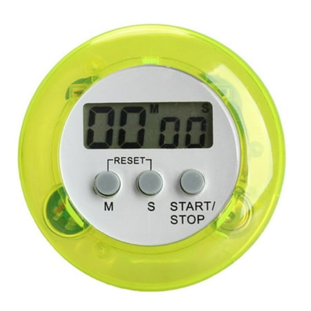 

BESHOM Round LCD Stop Watch Kitchen Alarm Clock Digital Timer Live Video Reminder