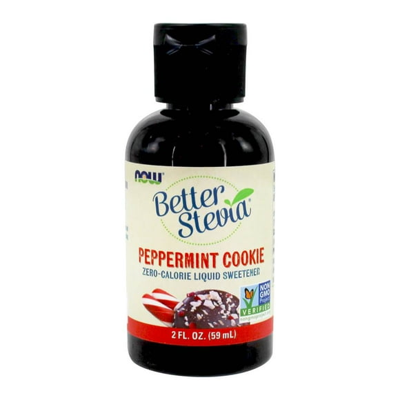 NOW Foods - BetterStevia Liquid Sweetener Peppermint Cookie - 2 fl. oz.