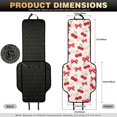thumbnail image 7 of Eheartsgir Cherry Bow Car Front Seat Covers, 2 Pack Quilted Padded Polyester Seat Protector, Removable Machine Washable for SUV and Truck Pet Use, 7 of 7