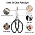 thumbnail image 2 of Kitchen Scissors,Multi-Purpose Kitchen Shears,Heavy Duty Dishwasher Safe Food Scissors,Non Slip Stainless Steel Sharp Cooking Scissors for Kitchen,Chicken,Poultry,Fish,Meat,Herbs, 2 of 6