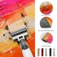 thumbnail image 6 of Pink Orange Striped Washable Small Entryway Area Rugs 2'x3', Pink Orange Splattered Paint Specks Style Washable Throw Rug Non-Slip Sturdy Edge Binding Carpet for Front Door Floor Room Entry, 6 of 9