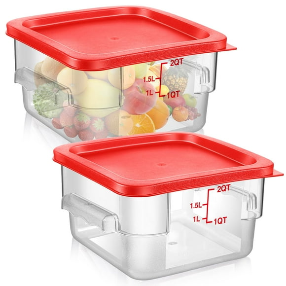 Contenedor de almacenamiento de alimentos Suclain Square Policarbonato 2L