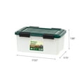 thumbnail image 3 of Remington® 19 Qt. Plastic Storage Bins with Sealed Lids, Clear Gasket Box, Airtight Containers 6Pk, 3 of 9