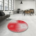 thumbnail image 3 of Ahgly Company Indoor Rectangle Patterned Red Abstract Area Rugs, 5' x 8', 3 of 6