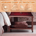 thumbnail image 6 of 16 PCS Rectangular Silicone Chair Leg Protectors for Hardwood Floors, Black Furniture Leg Caps with Felt Pads, Protect Wood or Tile Floors, Reduce Noise, Easy to Move (1.25" x 2"), 6 of 8