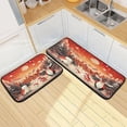 thumbnail image 7 of GZHJMY Kitchen Rug Set of 2, Merry Christmas Cushioned Anti-Fatigue Kitchen Mat Non Slip Washable Floor Mat Comfort Standing Mats for Office, Home, Laundry Room Carpet Runner, 7 of 7