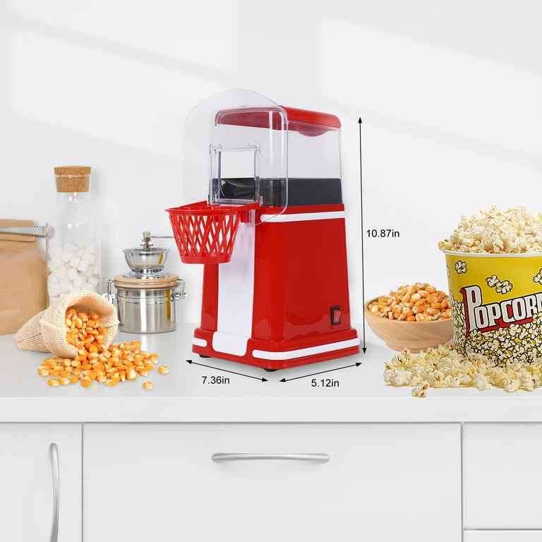 Retro Fat Free Hot Air Popcorn Maker Popper Healthy Machine 1200W 6 Boxes Snake