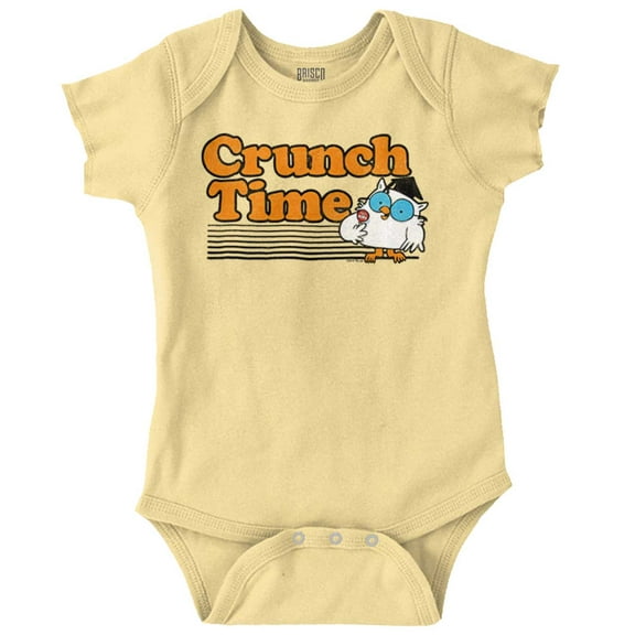 Mr. Owl Crunch Time Tootsie Pop Funny Romper Boys or Girls Infant Baby Brisco Brands 12M