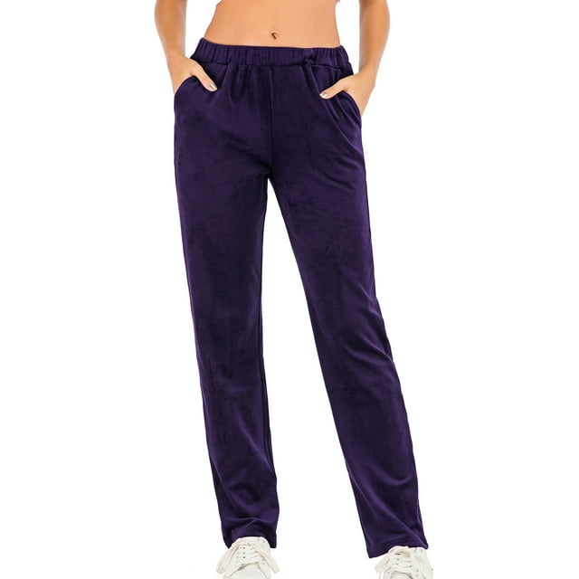 Velour Tracksuit Pants For Women Winter Velour Pants Tracksuits Yoga Running Sport Pants Casual 2469