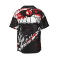thumbnail image 7 of Picia Fierce Red Viper Graphic Art Men's Linen Shirts Short Sleeve Cuban Beach Shirts Casual Shirts Button Down Shirt for Men Beach Summer Wedding Shirt-4X-Large, 7 of 7