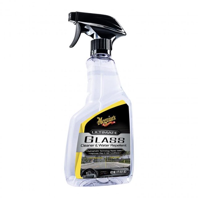 Meguiars Glass Cleaner G240416 Exterior Use; With Repel Exterior; 16 Ounce Spray Bottle