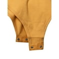 thumbnail image 5 of A2Y Women's Fashion Basic Premium Cotton Racerback Tank Body Suit Ash Mustard XS, 5 of 5