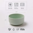 thumbnail image 3 of Nvzi-a Microwave Safe Bowls Set 13oz - 6 Wheat Straw Bowls Stylish Small Bowls Strong and Unbreakable for Dinner Rice Dessert Snacks Noodles Cereal and More Microwave Freezer and Dishwasher Safe, 3 of 3