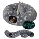 thumbnail image 1 of Cama túnel para gatos con cojín lavable túnel de dona cueva tubo redondo grande juguetes felpa suave para gatitos gatos cachorros conejos hurones, 1 of 6