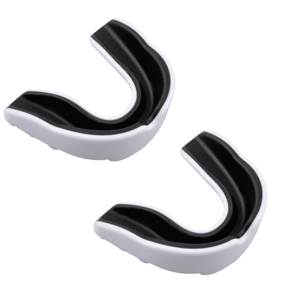 XIRQI Mouth Guard,Multi-hole Design for Tear Prevention Mouthguard,Perfect for Sports Tooth Repair Kit,White and Black