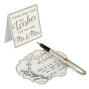 Lillian Rose Ivory Wedding Wishes Advice Cards To Bride and Groom From Guests