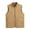 a-Khaki31, variant on VNKIDY Women Outerwear Vests Stylish Quilted Vest Zip Up Slim Fit Outerwear Solid Color Crewneck Sleeveless Retro Plaid Pattern Casual Versatile Layering Piece Fashionable Tops