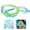 Light Blue, variant on Kids Swim Goggles with Nose Cover, Anti-Fog No Leak Swim Mask, Wide View Silicone Swimming Goggles with Adjustable Strap for Boys Girls Youth