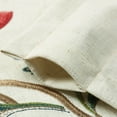 thumbnail image 3 of VOGOL Vintage Linen Valances, Floral Embroidered Light Filtering Curtains for Dining Room, W52'' x L18'', One Panel, Red, Rod Pocket, 3 of 6