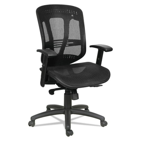 Alera Eon Series - Alera Eon Series Multifunction Wire Mech, Mid-Back Suspension Mesh Chair, Black